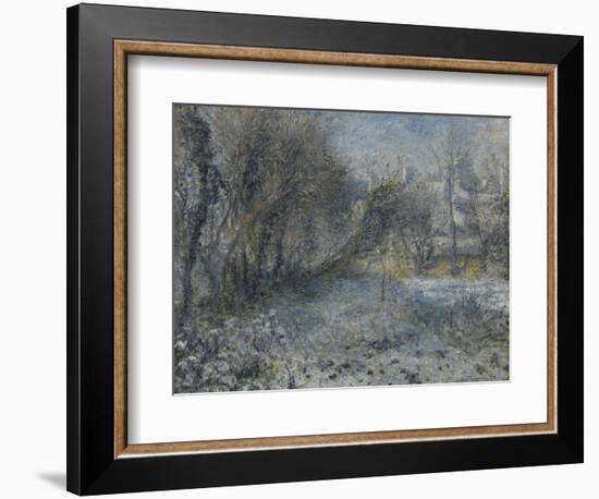 Snow-Covered Landscape, 1870-1875-Pierre-Auguste Renoir-Framed Giclee Print