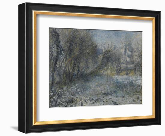 Snow-Covered Landscape, 1870-1875-Pierre-Auguste Renoir-Framed Giclee Print