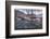 Snow covered landscape and icy river, Blue Ridge Mountains, North Carolina, United States of Americ-Jon Reaves-Framed Photographic Print