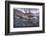 Snow covered landscape and icy river, Blue Ridge Mountains, North Carolina, United States of Americ-Jon Reaves-Framed Photographic Print