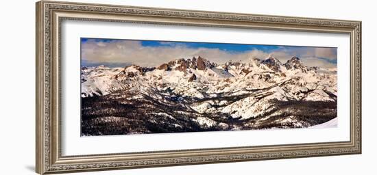 Snow Covered Landscape, Mammoth Lakes, Mono County, California, USA-null-Framed Photographic Print