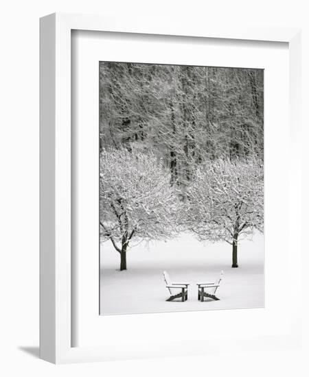 Snow covered landscape-Scott Barrow-Framed Photographic Print
