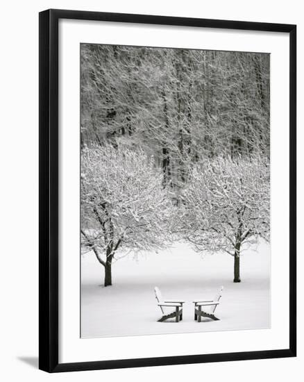 Snow covered landscape-Scott Barrow-Framed Photographic Print