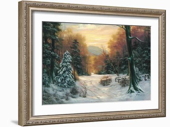 Snow Covered Morning-Egidio Antonaccio-Framed Art Print