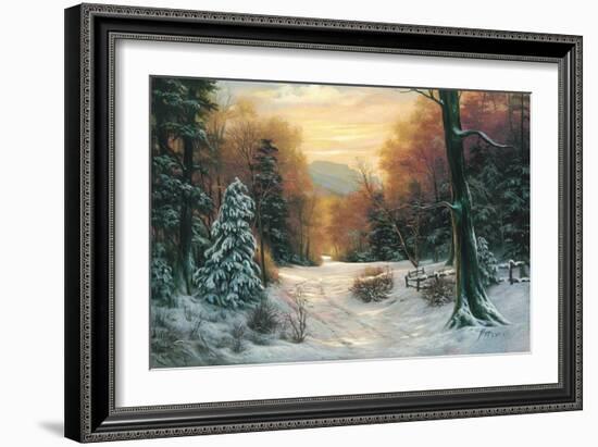 Snow Covered Morning-Egidio Antonaccio-Framed Art Print