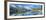 Snow covered mountain and trees reflected in lake, Grand Tetons, Wyoming, USA-Panoramic Images-Framed Photographic Print