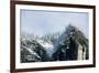 Snow-Covered Mountain near Yosemite Valley-George D Lepp-Framed Photographic Print