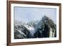 Snow-Covered Mountain near Yosemite Valley-George D Lepp-Framed Photographic Print