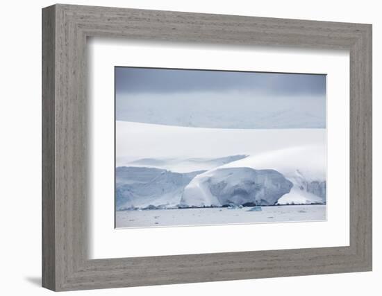 Snow Covered Mountains and Glaciers in Dallmann Bay, Antarctica, Polar Regions-Michael Nolan-Framed Photographic Print