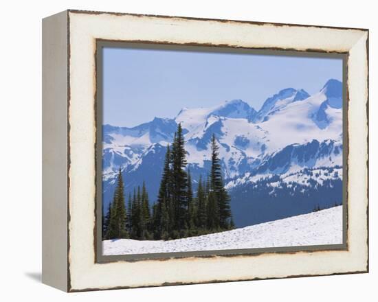 Snow Covered Mountains Near Whistler, British Columbia, Canada, North America-Martin Child-Framed Premier Image Canvas