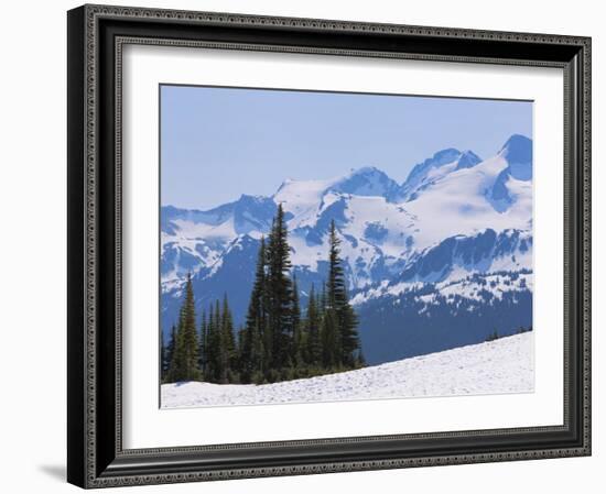 Snow Covered Mountains Near Whistler, British Columbia, Canada, North America-Martin Child-Framed Photographic Print