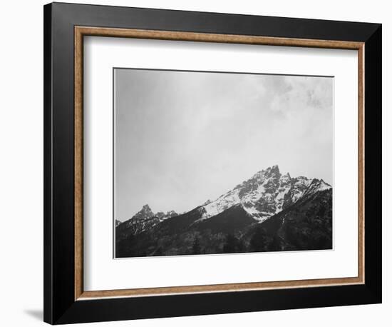 Snow Covered Peak "In [Grand] Teton National Park" Wyoming, Geology, Geological. 1933-1942-Ansel Adams-Framed Art Print