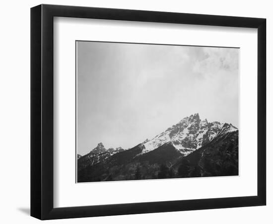 Snow Covered Peak "In [Grand] Teton National Park" Wyoming, Geology, Geological. 1933-1942-Ansel Adams-Framed Art Print