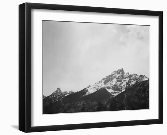 Snow Covered Peak "In [Grand] Teton National Park" Wyoming, Geology, Geological. 1933-1942-Ansel Adams-Framed Art Print