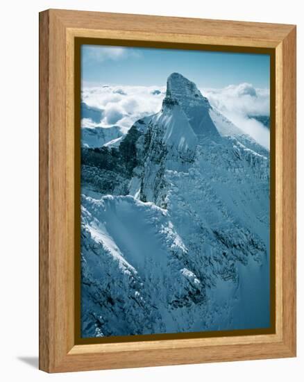 Snow-Covered Peak in the Rocky Mountains-Lowell Georgia-Framed Premier Image Canvas