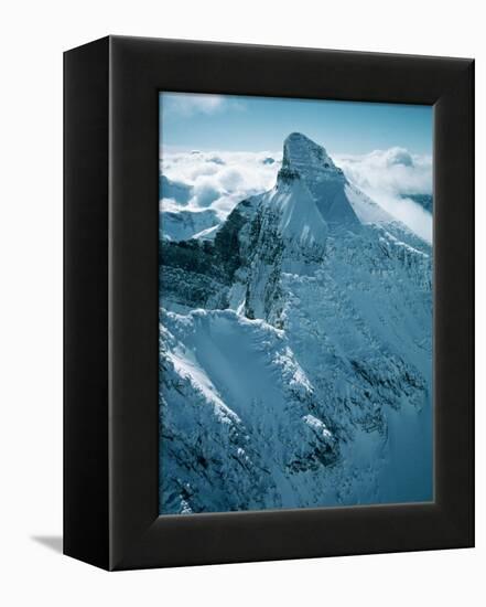 Snow-Covered Peak in the Rocky Mountains-Lowell Georgia-Framed Premier Image Canvas