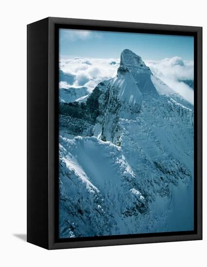 Snow-Covered Peak in the Rocky Mountains-Lowell Georgia-Framed Premier Image Canvas