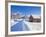 Snow Covered Road, Barn and Chalets in Norwegian Village of Laukslett, Troms, North Norway, Scandin-Neale Clark-Framed Photographic Print