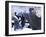 Snow Covered Statues in Frantiskanska Garden, Nove Mesto, Prague, Czech Republic, Europe-Richard Nebesky-Framed Photographic Print