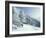 Snow Covered Trees and Snowshoe Tracks, White Mountain National Forest, New Hampshire, USA-Jerry & Marcy Monkman-Framed Photographic Print
