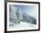 Snow Covered Trees and Snowshoe Tracks, White Mountain National Forest, New Hampshire, USA-Jerry & Marcy Monkman-Framed Photographic Print