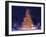 Snow Covering Adirondack Chairs by Lit Christmas Tree-Jim Craigmyle-Framed Photographic Print