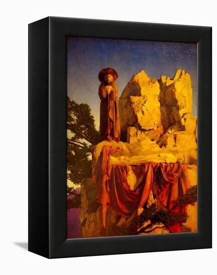 Snow Drop-Maxfield Parrish-Framed Stretched Canvas