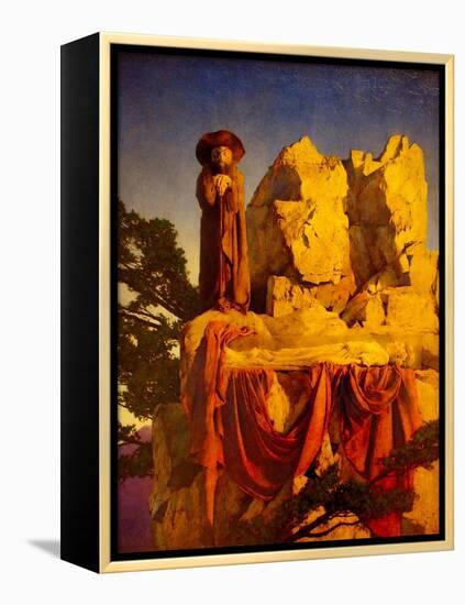 Snow Drop-Maxfield Parrish-Framed Stretched Canvas