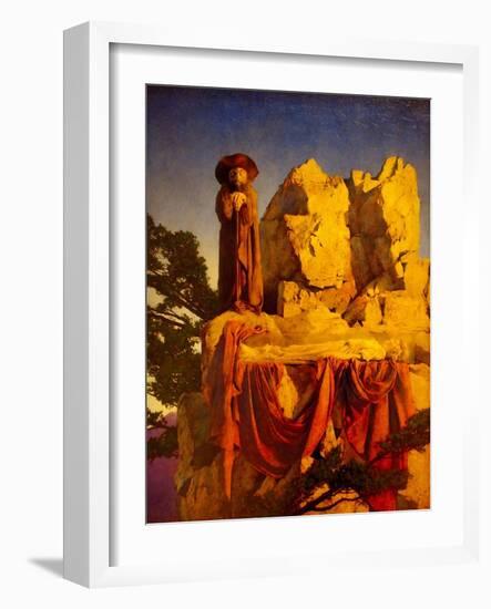 Snow Drop-Maxfield Parrish-Framed Art Print