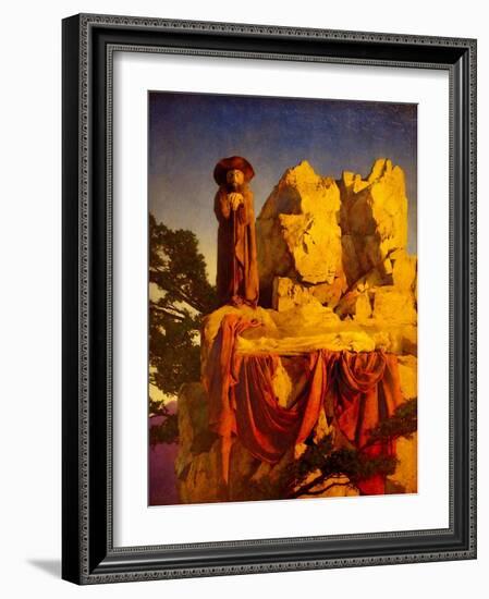 Snow Drop-Maxfield Parrish-Framed Art Print