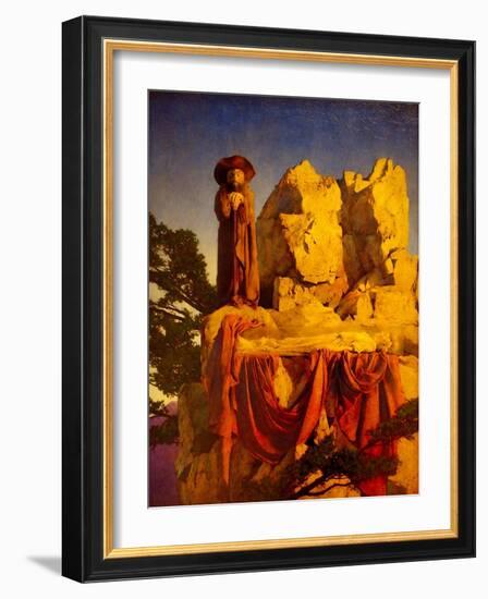 Snow Drop-Maxfield Parrish-Framed Art Print