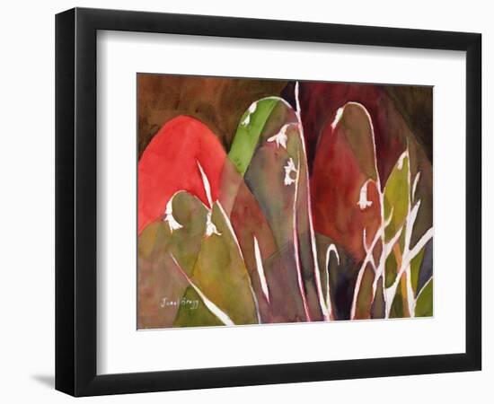 Snow Drops at the Gentry House, C.2018 (Watercolor and Casein on Paper)-Janel Bragg-Framed Giclee Print