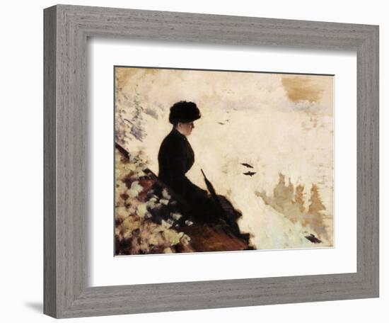 Snow Effect, 1880-Giuseppe De Nittis-Framed Premium Giclee Print