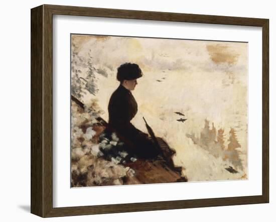 Snow Effect, 1880-Giuseppe De Nittis-Framed Giclee Print