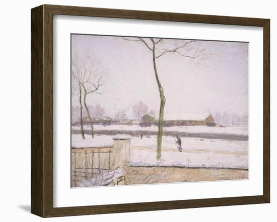 Snow Effect (Effet De Neige) C. 1880-1885-Alfred Sisley-Framed Giclee Print