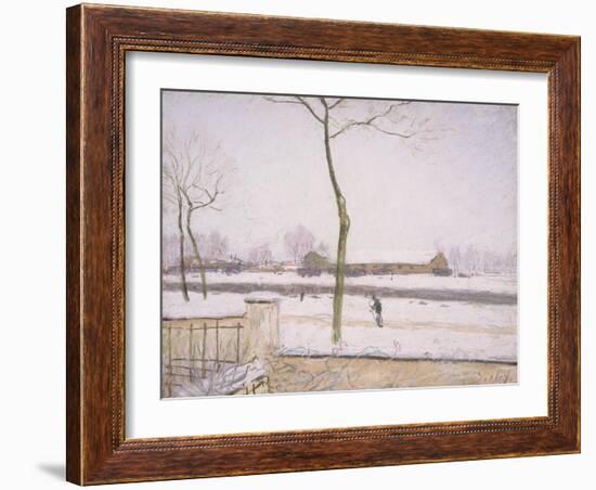 Snow Effect (Effet De Neige) C. 1880-1885-Alfred Sisley-Framed Giclee Print