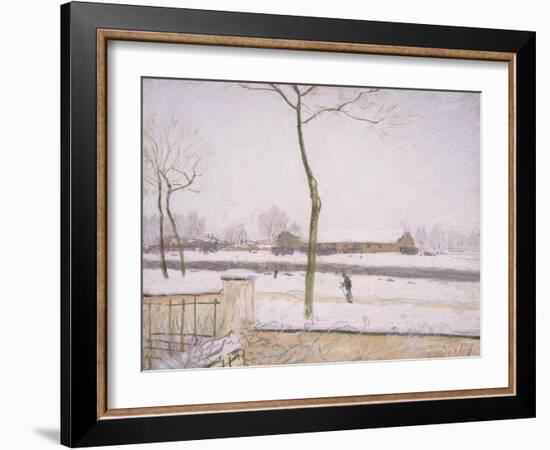 Snow Effect (Effet De Neige) C. 1880-1885-Alfred Sisley-Framed Giclee Print