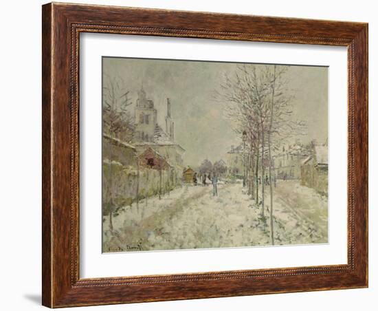 Snow Effect-Claude Monet-Framed Giclee Print