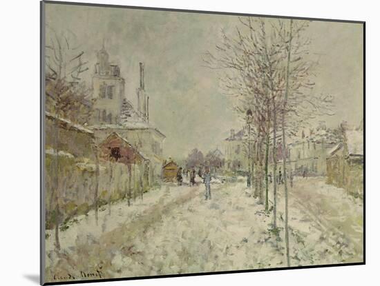 Snow Effect-Claude Monet-Mounted Giclee Print