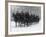 Snow Falling on Members of the Household Cavalry as They Cross Horse Guards Parade-null-Framed Photographic Print