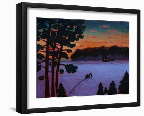 Snow Field-John Newcomb-Framed Giclee Print