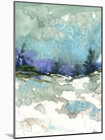 Snow Fields-null-Mounted Giclee Print