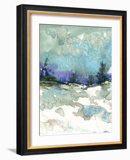 Snow Fields-null-Framed Giclee Print