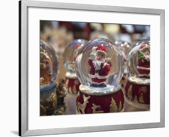 Snow Globes for Sale in Stuttgart Christmas Market, Germany.-Jon Hicks-Framed Photographic Print