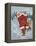 Snow Golfing Santa-Hal Frenck-Framed Premier Image Canvas