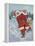 Snow Golfing Santa-Hal Frenck-Framed Premier Image Canvas