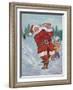 Snow Golfing Santa-Hal Frenck-Framed Giclee Print