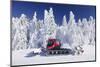 snow groomer, Schauinsland, Black Forest, Baden-Wurttemberg, Germany-Markus Lange-Mounted Photographic Print