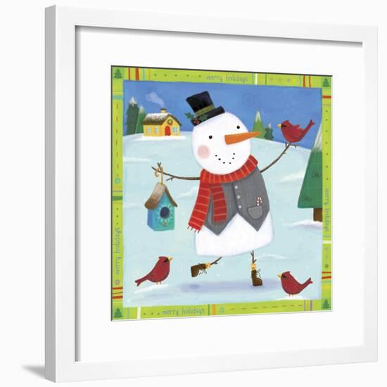 Snow Happy 1-Holli Conger-Framed Giclee Print