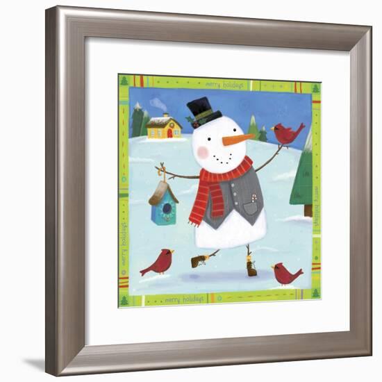Snow Happy 1-Holli Conger-Framed Giclee Print